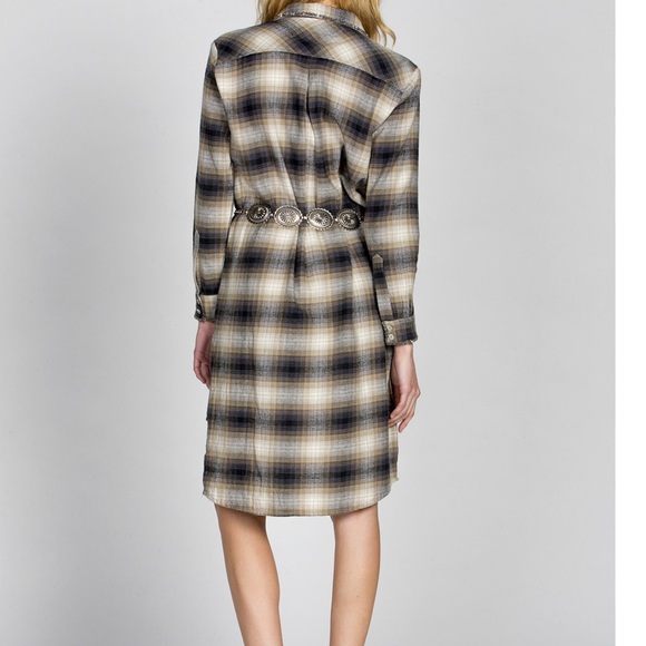 Miss Me Vintage flannel button down dress - Picture 2 of 5